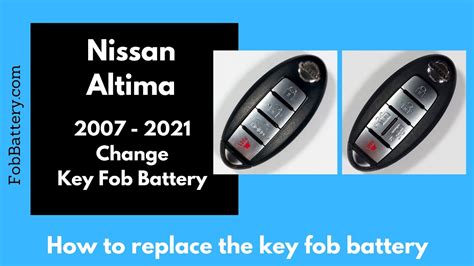 nissan altima key battery|altima key fob battery replacement.